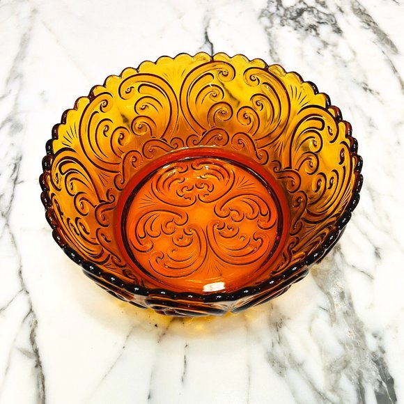 vintage Other - Vintage amber serving bowl